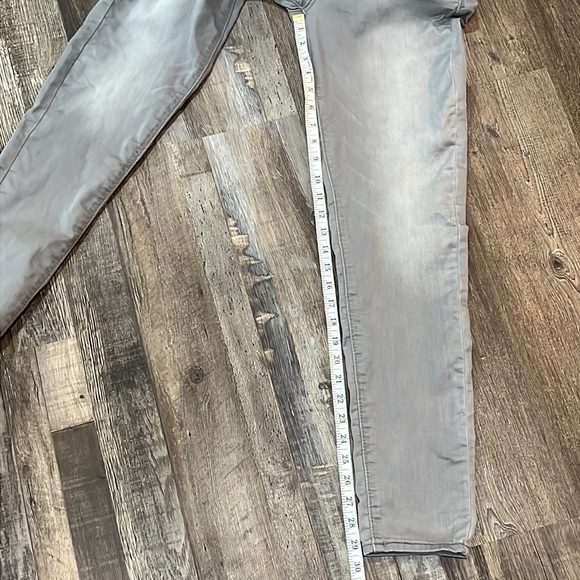 Denizen from Levi’s Low Rise Gray Jeggings Skinnies Faded Sz 7 W28 Indie Sleaze - Picture 9 of 12